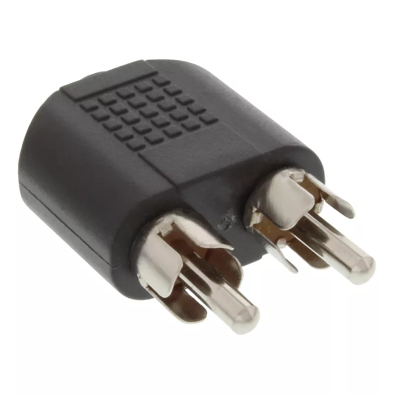 Garso adapteris 3,5 mm lizdas, lizdinis, stereofoninis / 2x RCA kištukinis, tiesioginis, 99343