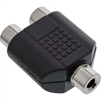 Audio adapteris 3,5 mm lizdas moteriškas mono / 2x RCA moteriškas InLine 99338