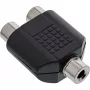 Audio adapteris 3,5 mm lizdas moteriškas mono / 2x RCA moteriškas InLine 99338