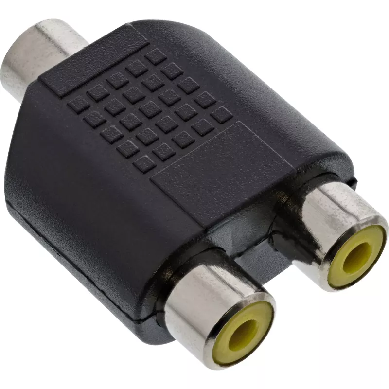 Audio adapteris 3,5 mm lizdas moteriškas mono / 2x RCA moteriškas InLine 99338