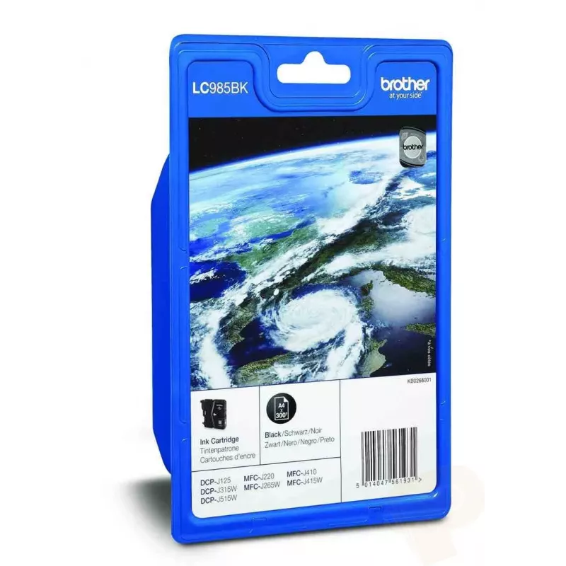 Rašalo kasetė Brother LC-985BKBPDR Originali juoda pigmentinė