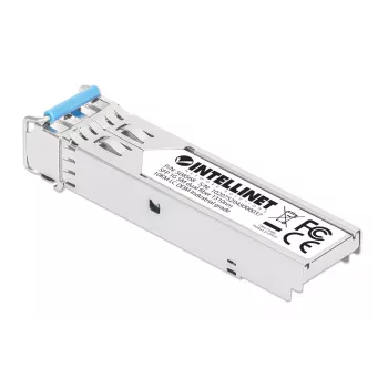 Intellinet Industrial Gigabit Fiber SFP optinis siųstuvas-imtuvas, modulis 1000Base-LX, vienmodis, 10 km, sidabrinis