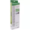 InLine kištukinis lizdas, 5 lizdų CEE 7/3, su apsauga ir USB QC3.0, baltas