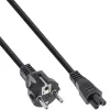 InLine 40 vnt. pakuotėje Bulk-Pack maitinimo laidas nešiojamam kompiuteriui, juodas, 1,8 m