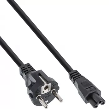 InLine 40 vnt. pakuotėje Bulk-Pack maitinimo laidas nešiojamam kompiuteriui, juodas, 1,8 m