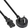 „InLine“ 30 vnt. pakuotė Bulk-Pack maitinimo laidas, angliškas kištukas / 3 kontaktų IEC C13 kištukas