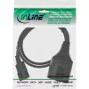 InLine maitinimo laidas, C14 į Schutzkontakt lizdą, juodas, 2 m