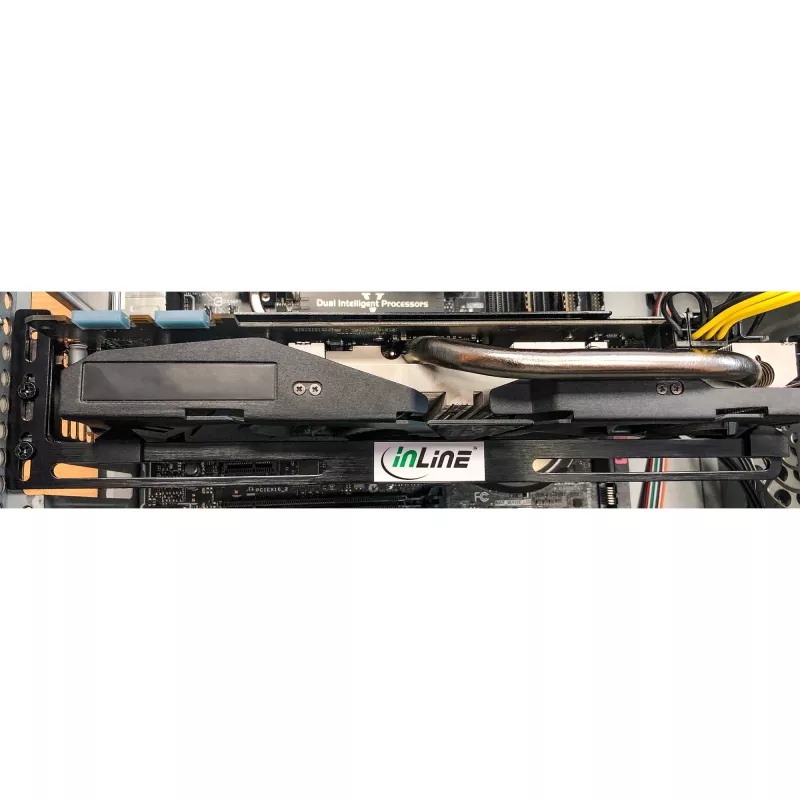 GPU vaizdo plokštės atraminis laikiklis InLine 59955 juodas