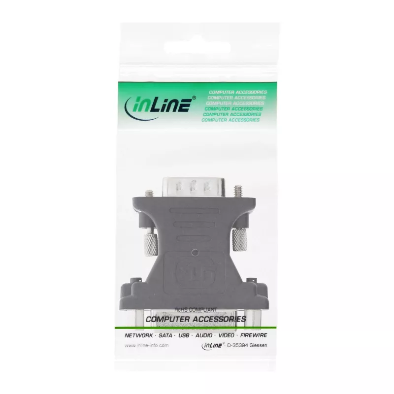InLine DVI-A adapteris DVI 24+5 jungtis (mot.) / HD15 kištukas (vyr.)