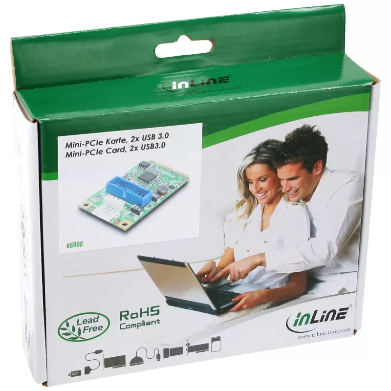 InLine Mini-PCIe kortelė 2x USB 3.0