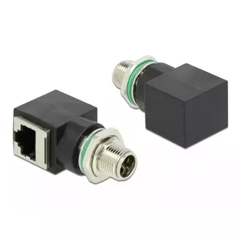 Tinklo adapteris DeLOCK M12 8 kontaktų X koduotas kištukas -> RJ45 lizdas