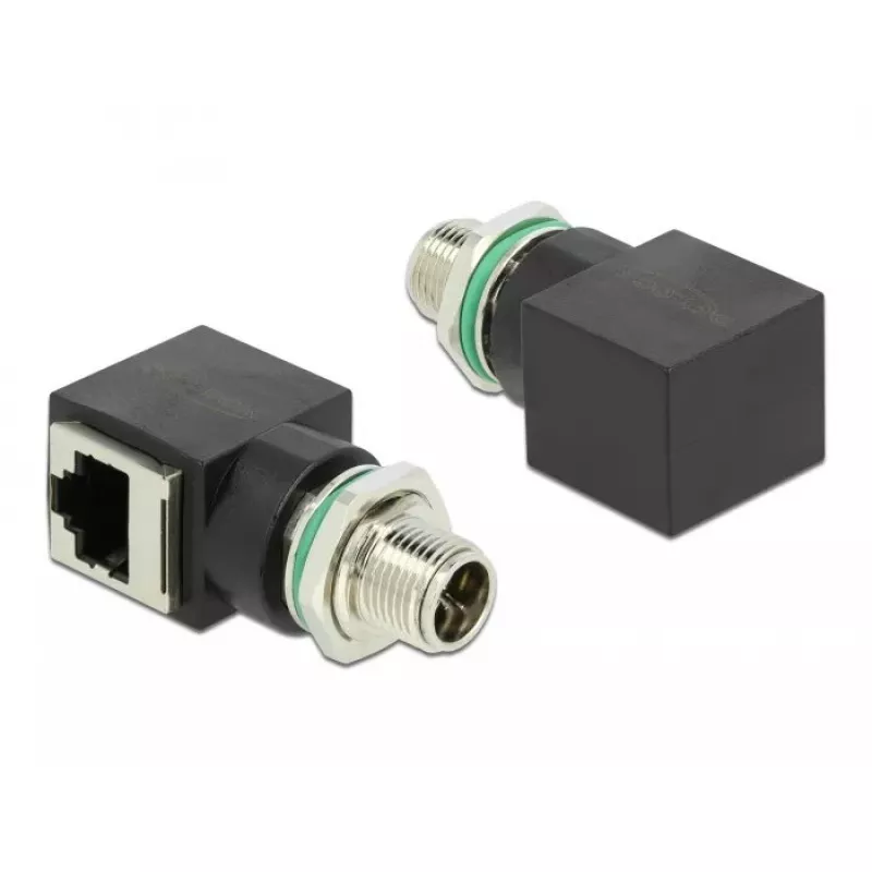 Tinklo adapteris DeLOCK M12 8 kontaktų X koduotas kištukas -> RJ45 lizdas