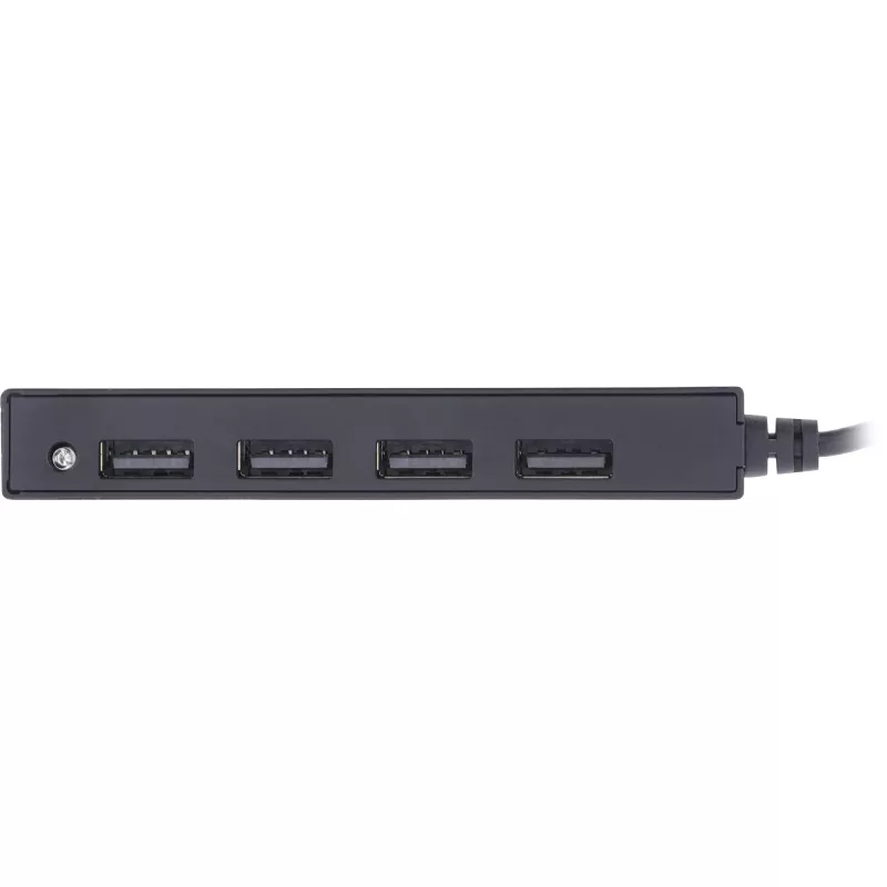 InLine USB 2.0 4 prievadų šakotuvas, USB-A kištukas į 4x USB-A lizdus, laidas 15 cm