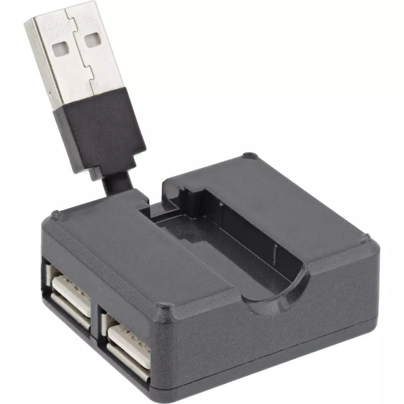 InLine USB 2.0 4 prievadų šakotuvas, USB-A kištukas į 4x USB-A lizdą, laidas 4 cm