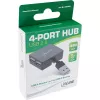 InLine USB 2.0 4 prievadų šakotuvas, USB-A kištukas į 4x USB-A lizdą, laidas 4 cm