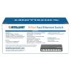 Intellinet 8 prievadų Fast Ethernet komutatorius, stalinis, plastikinis, IEEE 802.3az (Energiją taupantis Ethernet), juodas