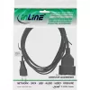 InLine Euro Type C maitinimo ilgintuvas kištukas/kontaktinis lizdas, juodas, 5 m