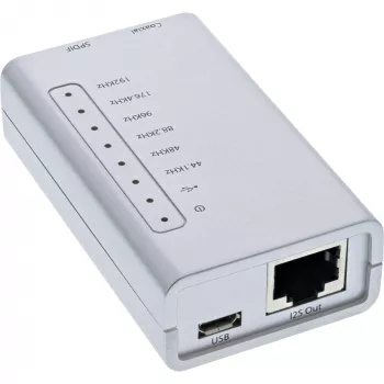 USB HD garso adapteris InLine 33053I 24 bitų 192 kHz skaitmeninis koaksialinis/Toslink/I2S keitiklis
