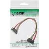 InLine SATA duomenų ir maitinimo laidas SATA 6Gb/s kištukas / lizdas 0,30 m