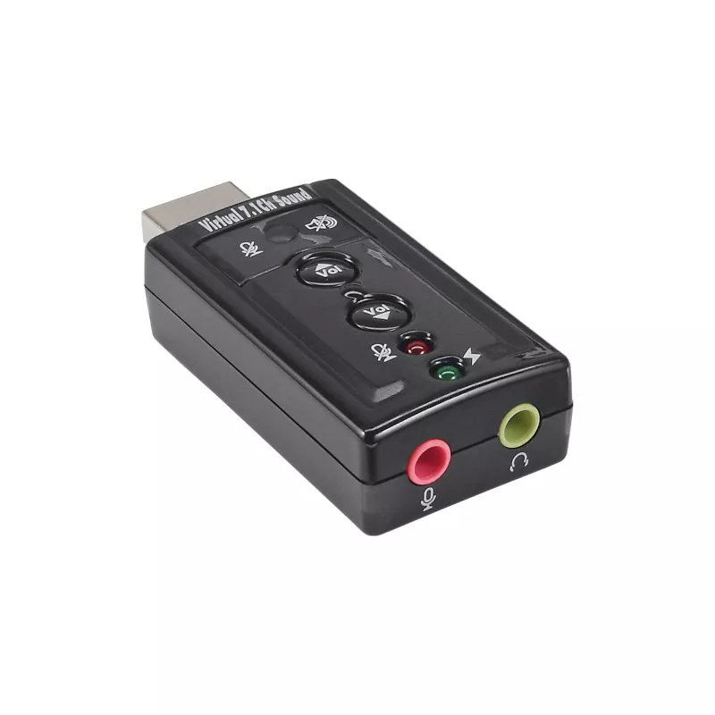 USB garso plokštė InLine 33051C su virtualiu 7.1 erdviniu garsu