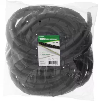 Spiral kabelis wrap InLine 10 m, juodas, 25 mm skersmuo