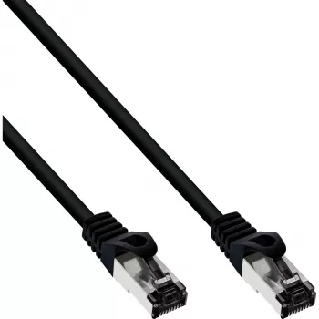 InLine komutacinis kabelis S/FTP PiMF Cat.8.1 be halogenų 2000MHz juodas, 2m