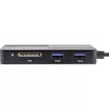 InLine 66772F kortelių skaitytuvas USB pilkas