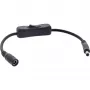 InLine nuolatinės srovės kabelis su jungikliu, DC kištukas/lizdas 5,5x2,5mm, AWG 18, juodas, 0,20m