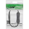 InLine nuolatinės srovės laidas su jungikliu, DC kištukas/lizdas 4,0x1,7mm, AWG 18, juodas, 0,20m