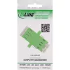 Skaidulinis optinis adapteris InLine 89989R Dvikryptis LC/LC SM Moteriška/Moteriška Žalias