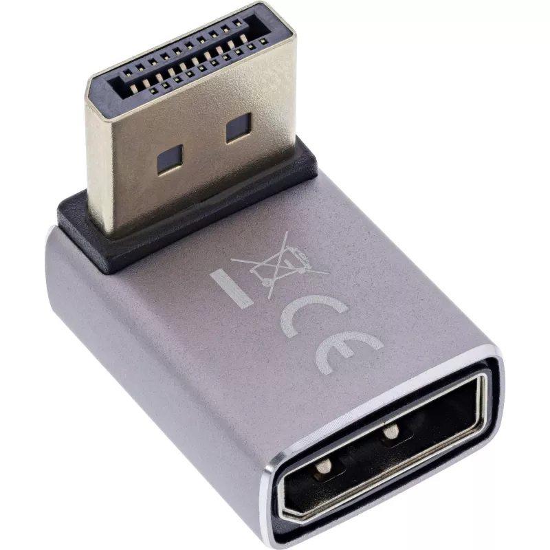 InLine 17291G laido jungties adapteris DisplayPort pilka, juoda