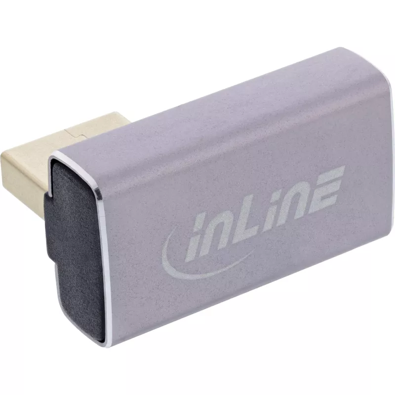 DisplayPort lyties keitiklis InLine 17291I pilkas juodas auksuotas