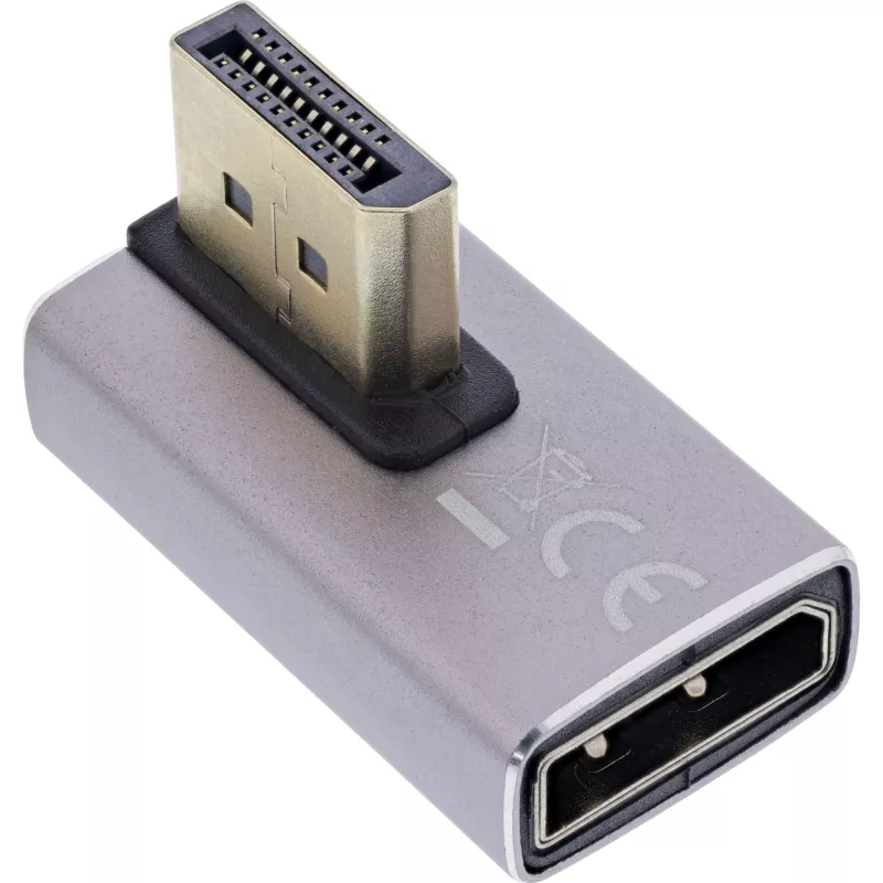 DisplayPort lyties keitiklis InLine 17291I pilkas juodas auksuotas