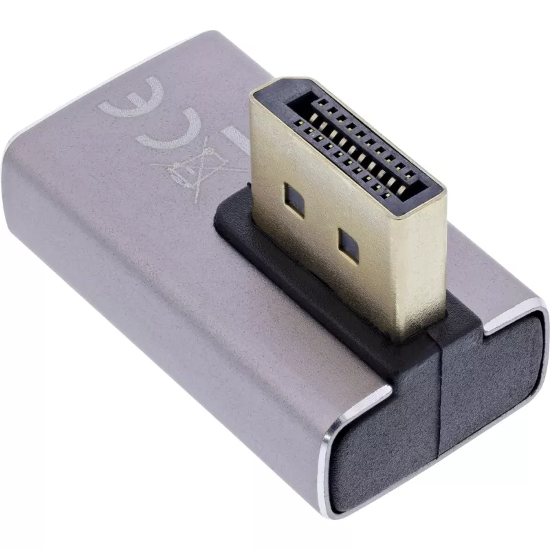 DisplayPort lyties keitiklis InLine 17291I pilkas juodas auksuotas