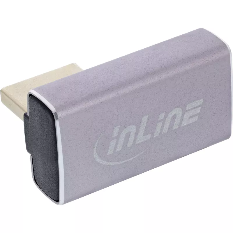 DisplayPort lyties keitiklis InLine 17291H Pilka Juoda Auksuotas