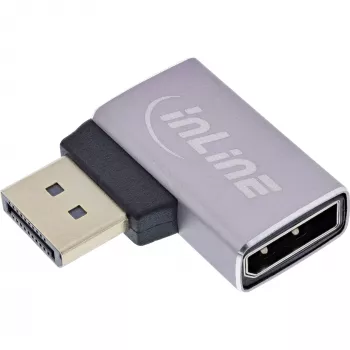 InLine 17291E laido lyčių keitiklis DisplayPort Pilka, Juoda