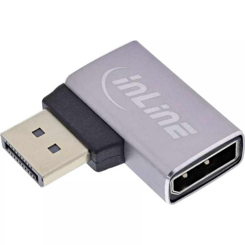 InLine 17291E laido lyčių keitiklis DisplayPort Pilka, Juoda