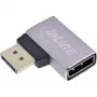 InLine 17291E laido lyčių keitiklis DisplayPort Pilka, Juoda