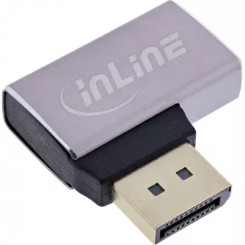InLine 17291E laido lyčių keitiklis DisplayPort Pilka, Juoda