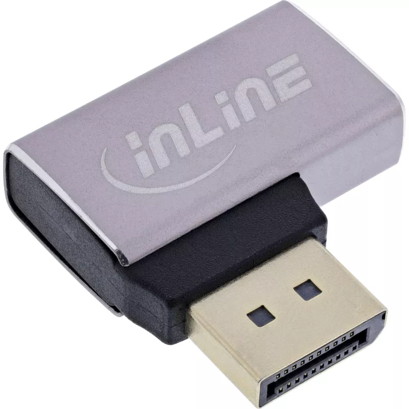InLine 17291E laido lyčių keitiklis DisplayPort Pilka, Juoda