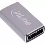 DisplayPort lyties keitiklis InLine 17291A pilkas, paauksuoti kontaktai