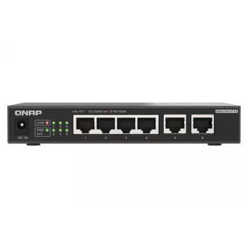 QNAP QSW-2104-2T-R2 tinklo komutatorius Nevaldomas 10G Ethernet (100/1000/10000) Stalinis Juoda