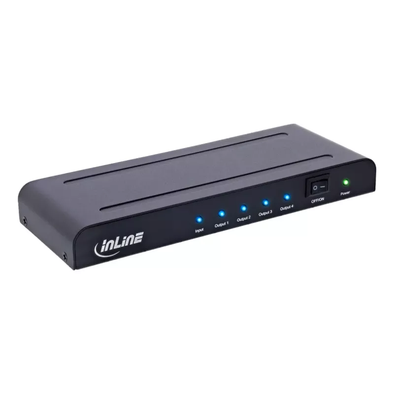 HDMI vaizdo skirstytuvas InLine 65010K 4x HDMI 4K Ultra HD