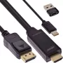 Aktyvus vaizdo keitiklis InLine 17164I 3840 x 2160 pikselių HDMI į DisplayPort