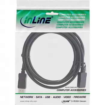 InLine 15302 DisplayPort laidas 2 m Juodas