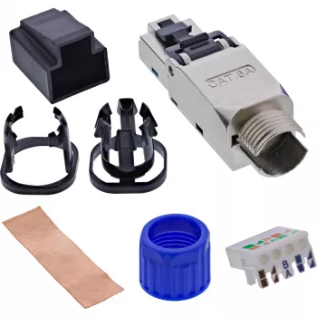 Tinklo kabelis InLine 76204D RJ-45 / LSA Tiesus 8,5 mm