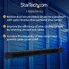 StarTech.com 1U didelio tankio šepečių juostos kabelių tvarkymo skydas, tvirtas plieninis horizontalus duomenų centro kabelių tvarkiklis
