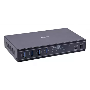 InLine 57885E KVM jungiklis montavimui į stelažą, juodas