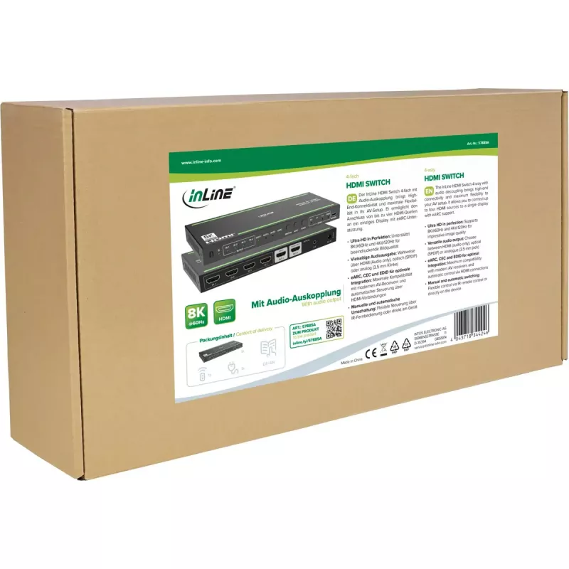 InLine 57885A HDMI vaizdo jungiklis