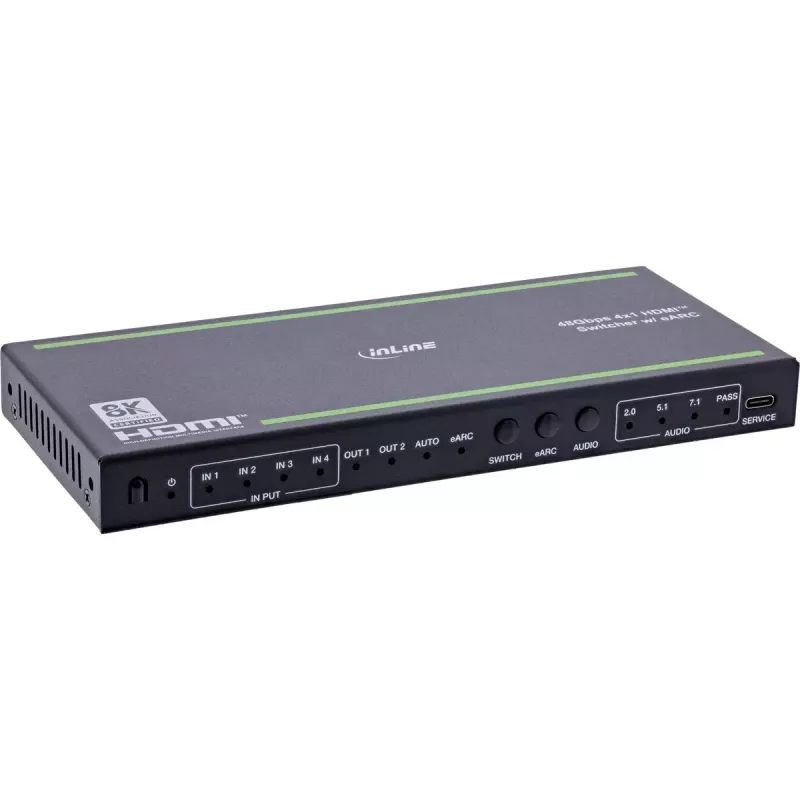 InLine 57885A HDMI vaizdo jungiklis